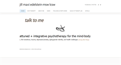 Desktop Screenshot of jilledelsteinlcsw.com