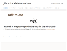 Tablet Screenshot of jilledelsteinlcsw.com